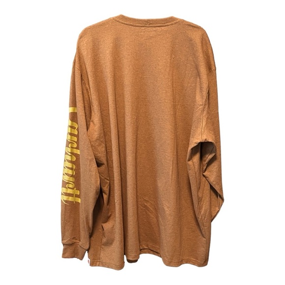 NWT Carhartt Men Relaxed Fit Heavyweight Logo Graphic Long-Sleeve shirt - Picture 4 of 4